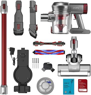 INSE Cordless Vacuum Cleaner's accessories.