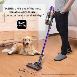 Jashen V16 Cordless Vacuum Cleaner in use.