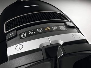 Miele Complete C3 Score Powerline Vacuum Cleaner's controls.