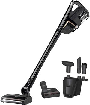 Miele Triflex HX1 Vacuum Cleaner with accessories.