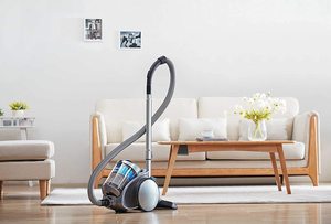 Swan Eureka Multiforce Pet Vacuum Cleaner in a living room.