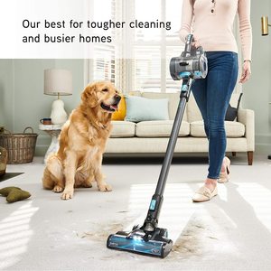 Vax ONEPWR Blade 4 Pet Vacuum Cleaner in use.
